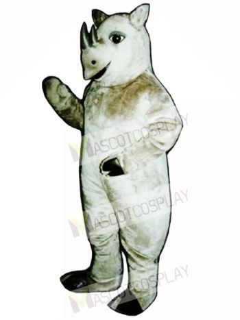 Cute Realistic Rhinoceros Mascot Costume