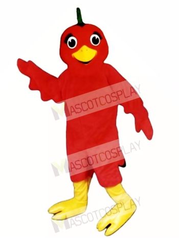 Cute Lil Red Bird Mascot Costume