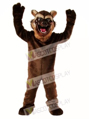 Cute Wolverine Wolf Mascot Costume