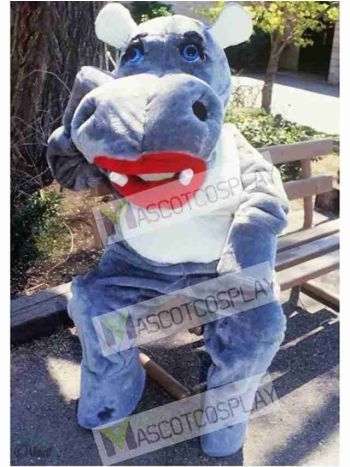 Cute Hillary Hippo Mascot Costume