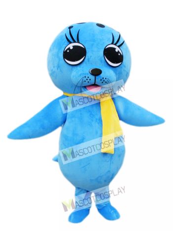 Blue Sea Lion Seal Mascot Costume 