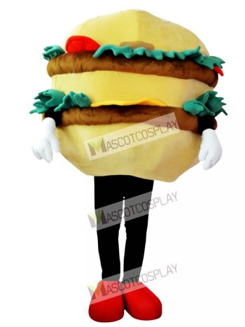 Hamburger with Cheese Mascot Costume