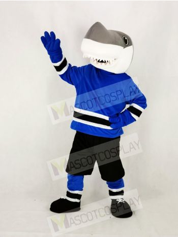 School Sharks with Black Sweatpants Mascot Costume College