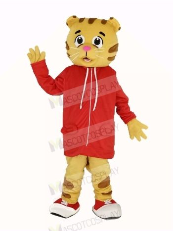 Daniel Tiger with Red Coat Mascot Costume