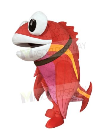 Funny Red Fish Mascot Costume