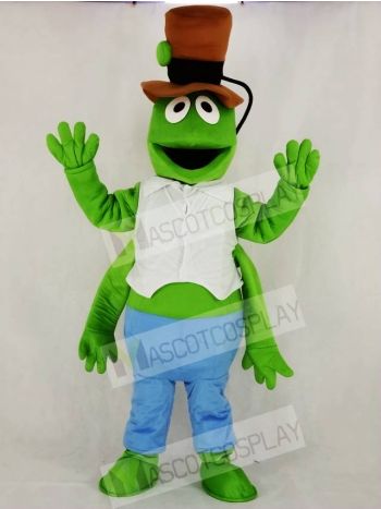 Realistic Green Grasshopper Mascot Costume Cartoon