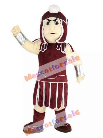 Dark Red Spartan Trojan Knight Sparty Mascot Costume