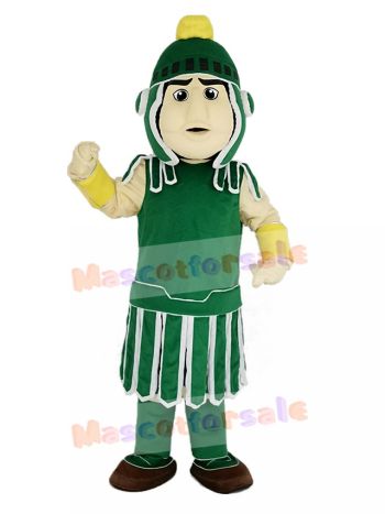 Strong Green Titan Spartan Mascot Costume People