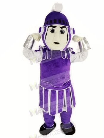 Purple Titan Spartan Sparty Mascot Costume People