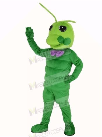 Green Worm Mascot Costume Animal