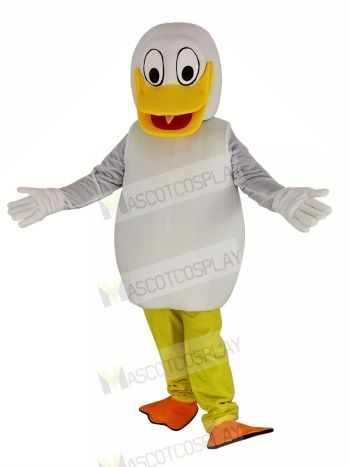 White Duck Mascot Costume Animal