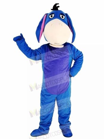 Blue Eeyore Donkey Mascot Costume