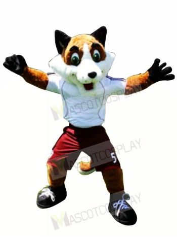High Quality Soccer Fox Mascot Costume 