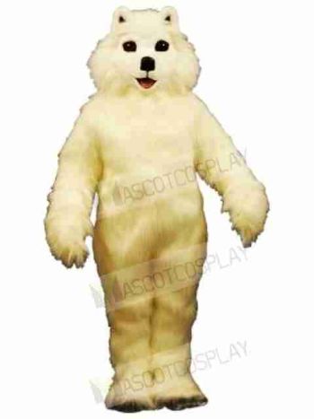 White Dog Mascot Costume 