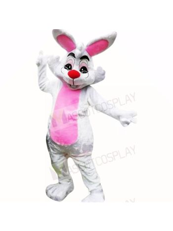 Smiling Glasses Easter Bunny Mascot Costumes Cheap