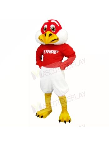 Red and White Freddie Falcon Mascot Costumes School