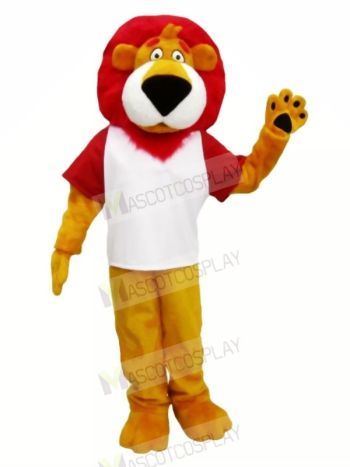 Red Hair Lion Mascot Costumes Cartoon	