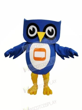 Lovely Blue Owl Mascot Costume Cheap	