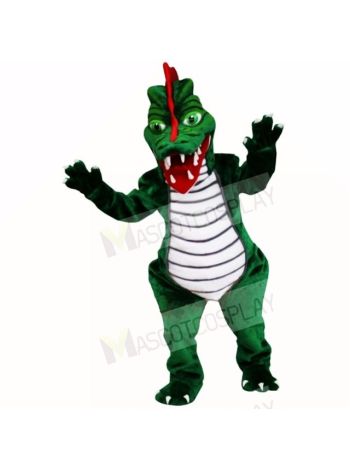 Green Dragon Mascot Costumes Adult