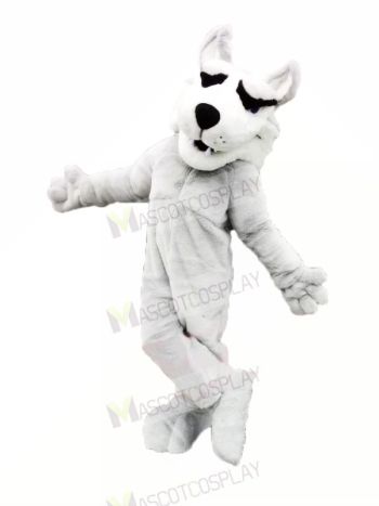 White Husky Mascot Costumes Cartoon