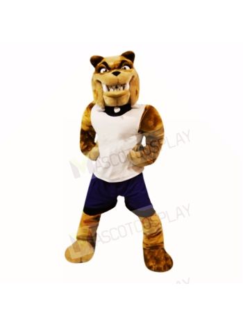 Sport Bull Dog with White Shirt Mascot Costumes Adult
