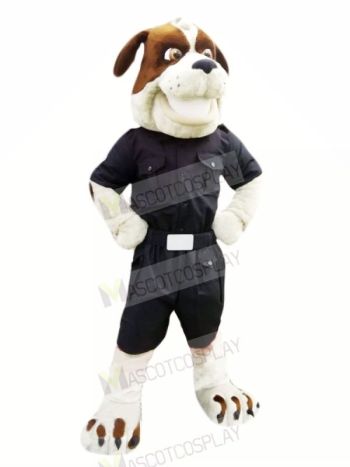 Strong Police Dog Mascot Costumes Cartoon