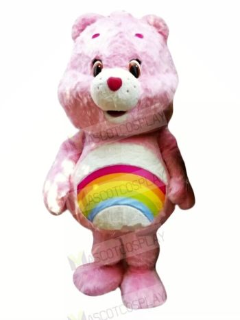 Pink Female Bear Mascot Costumes Cartoon