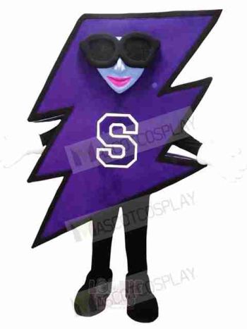Cool Lightning Mascot Costume 
