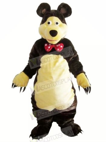 Gentle Brown Bear Mascot Costumes Adult