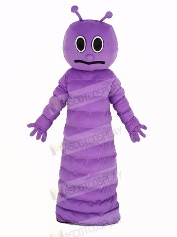 Purple Bug Caterpillar Insect Mascot Costume
