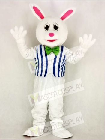 Funny Easter Bunny Rabbit with Vest Mascot Costume School 	