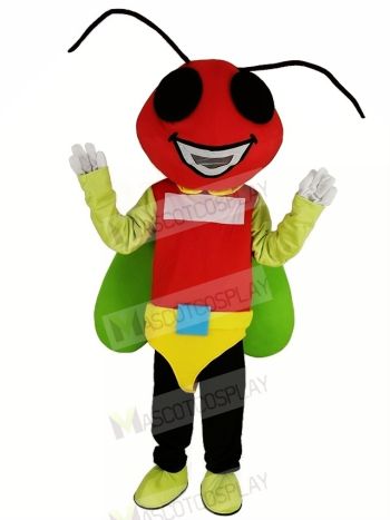Red Head Firefly Mascot Costume Insect