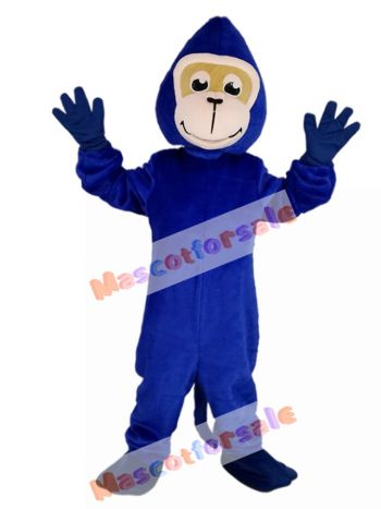 Blue Gorilla Monkey Mascot Costume Animal