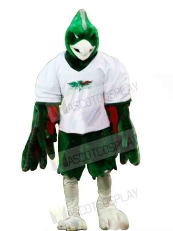 Sporty Green Phoenix Mascot Costume 