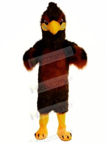 Majestic Brown Hawk Mascot Costumes Cartoon