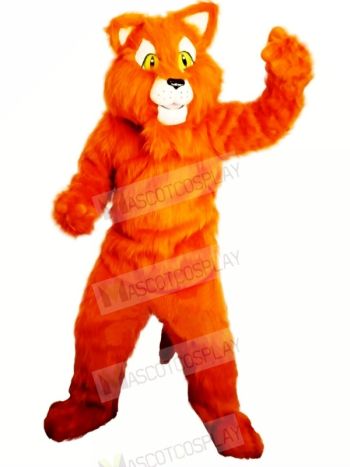 Orange Panther Mascot Costumes Adult