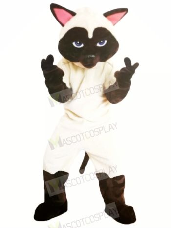Funny Sally Siamese Cat Mascot Costumes Cartoon	