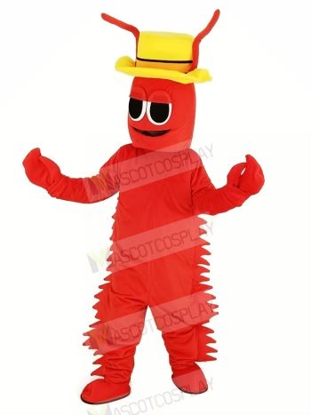 Red Conrad Crawdad Mascot Costume