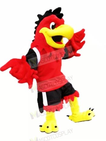 Red Cool Eagle Mascot Costumes Cartoon