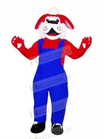 Cute Red Dog with Black Shoes Mascot Costumes Animal