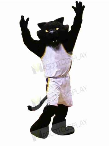 College Black Panther Mascot Costume 