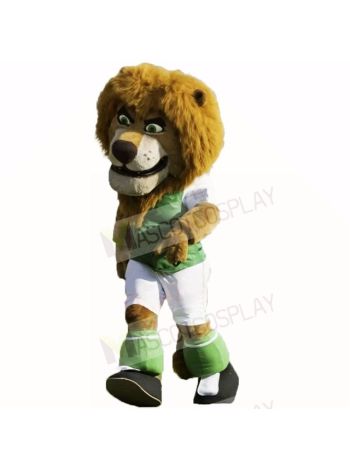 Green Football Lion Mascot Costumes Cartoon