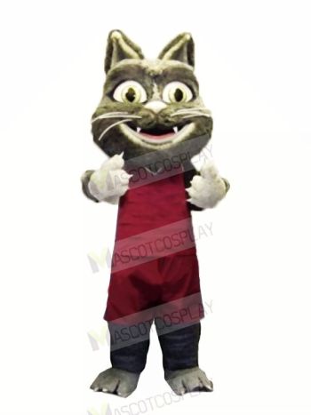 Furry Cat with Suit Mascot Costumes