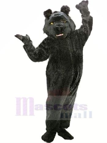 Shaggy Black Bear Mascot Costumes Cartoon