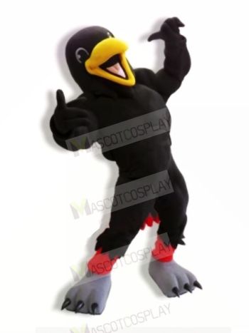 Power Black Raven Mascot Costumes Cartoon