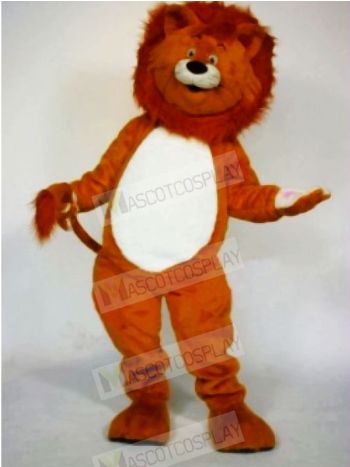 Realistic Cute Lion Mascot Costumes Cartoon