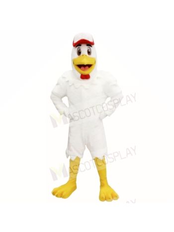 Sport Chicken with Red Hat Mascot Costumes Adult