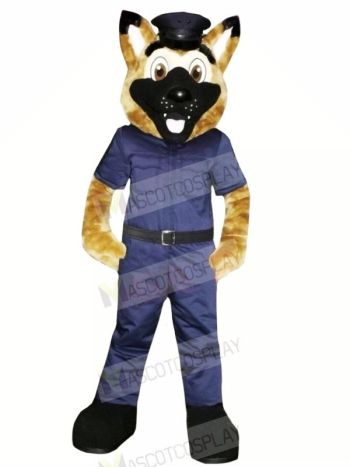 Smiling Police Dog Mascot Costumes Cartoon
