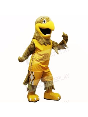 Sport Yellow Hawk Mascot Costumes Cartoon