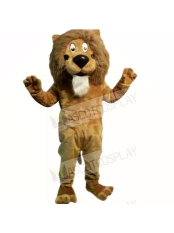 Brown Friendly Lightweight Lion Mascot Costumes Cartoon